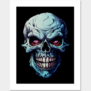 skull color Posters and Art